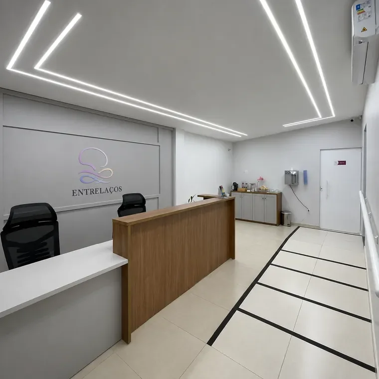 Detalhe do ambiente acolhedor para atendimento infantil